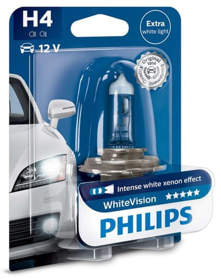 Philips WhiteVision 12342WHVB1 H4 P43t-38 12V 60/55W blistr