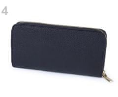 Kraftika 1ks 4 modrá tmavá dámská peněženka kožená 10x19cm