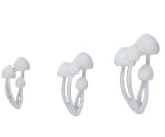 Kraftika Silikonové houbičky, bílé, miniaturní, pro tvoření