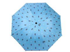 Kraftika 1ks 3 modrá pomněnková dámský / dívčí skládací deštník