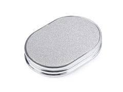 Kraftika 1ks 1 stříbrná kosmetické zrcátko s glitry