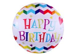 Kraftika 1ks 1 multikolor nafukovací balónek velký happy birthday