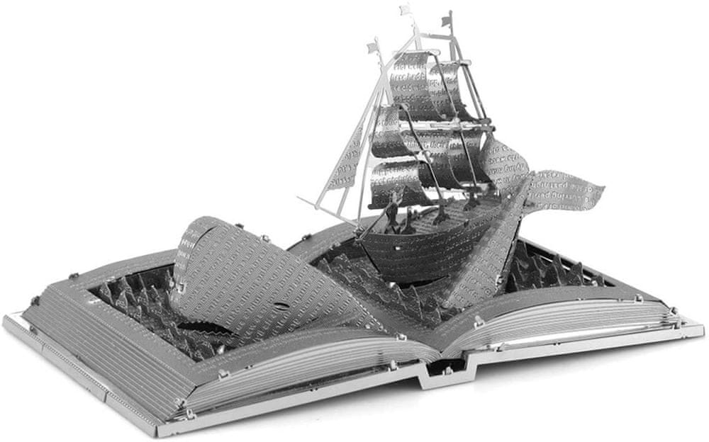 Metal Earth 3D puzzle Kniha: Bílá velryba