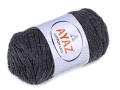 Kraftika 1ks (1130) šedá bavlněná pletací příze cotton lace 250g