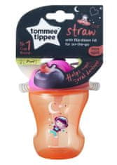 Tommee Tippee Netekoucí hrnek s brčkem Straw Cup 230ml 7m+ Pink