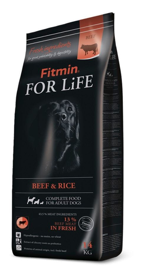 Fitmin dog For Life Beef & Rice 14 kg