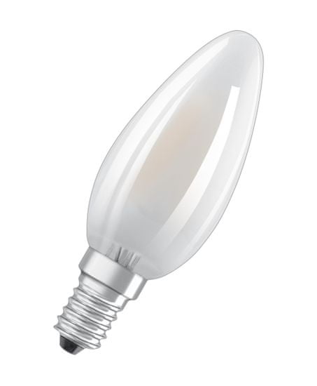 Osram LED FIL CL B GL FR 40, nestmívatelné, 4 W / 827, E14, 3 ks