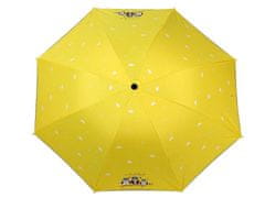 Kraftika 1ks žlutá dámský / dívčí skládací deštník sovy