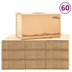 shumee Kartónové krabice na stěhování XXL 60 ks 60 x 33 x 34 cm