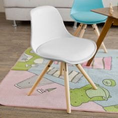 SoBuy FST46-W Dětská židle Židle Bílá Výška sedáku 35cm