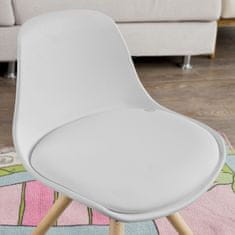 SoBuy FST46-W Dětská židle Židle Bílá Výška sedáku 35cm