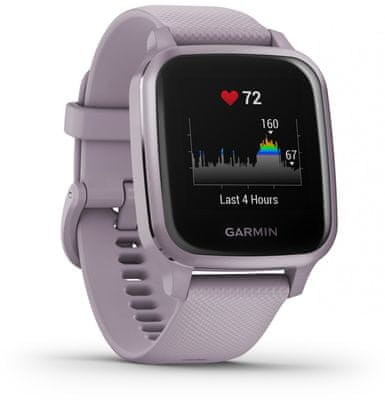 Chytré hodinky Garmin VENU SQ, LCD displej, smart watch, pokročilé, zdravotní funkce, tep, dech, menstruační cyklus, pitný režim, metabolismus, kalorie, vzdálenosti, kroky, aktivita, odpočinek, spánek, plavání, voděodolnost 5 ATM