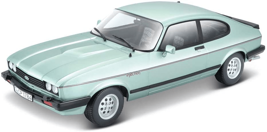 BBurago 1:24 Plus Ford Capri 1982 světle zelená