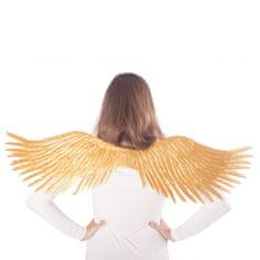 Zlatá andělská křídla, rozpětí křídel - 96 cm - vánoce
