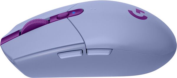 Herní myš Logitech G305, fialová (910-006022) bezdrátová 12 000 DPI programovatelná tlačítka nový snímač ergonomická