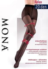 Mona Dámské punčochové kalhoty Mona Relax 20 den XL béžová/dec.béžová 5-XL