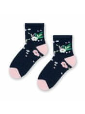 STEVEN Dámské ponožky Steven Cotton Candy art.033 melanžová šedá/lurex 29-31