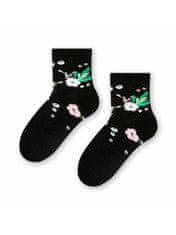 STEVEN Dámské ponožky Steven Cotton Candy art.033 melanžová šedá/lurex 29-31