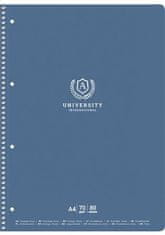 SHKOLYARYK Spirálový sešit "University", A4+, čtverečkovaný, 80 listů, mix motivů