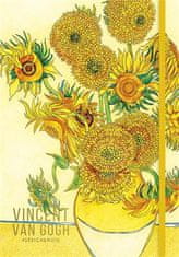 SHKOLYARYK Skicák, sešit "Klimt&Van Gogh", A5, tečkovaný, 80 listů, tvrdé desky, mix motivů