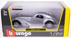 BBurago 1:24 Bugatti Atlantic stříbrná
