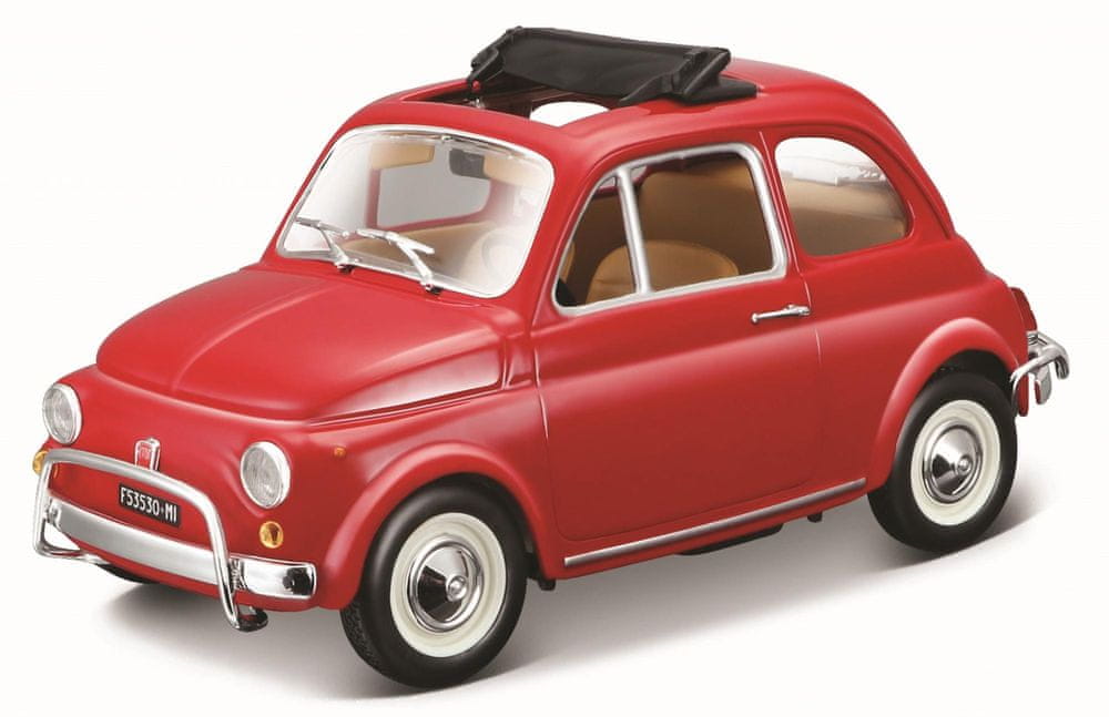 BBurago 1:24 Fiat 500L (1968) červená