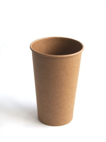 Papir.cz Papírový kelímek na kávu kraft 480 ml Ø 90 mm, 50 ks