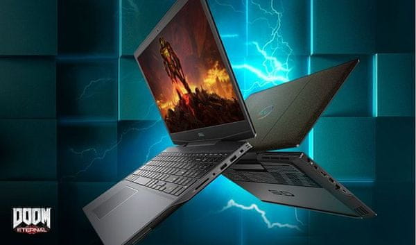 Notebook DELL G5 15 Gaming (N-5500-N2-715K) Full HD samotnom grafika NVIDIA GeForce RTX 2070 Max-Q Ti 8 GB GDDR6 Intel 10. generácie dizajn výkon