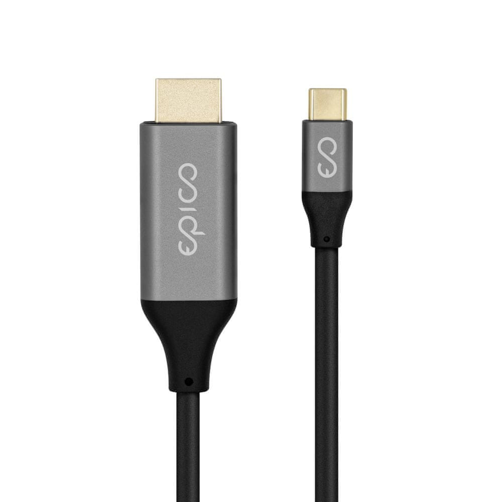 EPICO USB Type-C to HDMI kabel 1,8 m (2020) 9915101900026, šedá - zánovní