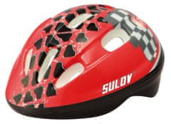Sulov Dětská cyklo helma SULOV JUNIOR, červená HELMA-JUN-L5