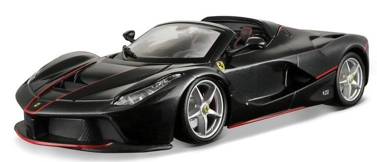 Levně BBurago 1:24 Ferrari Laferrari Aperta černá