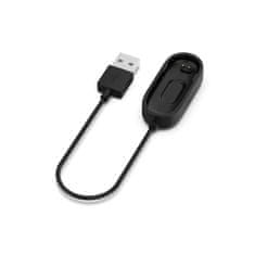 Tactical USB Nabíjecí Kabel pro Xiaomi Mi Band 4 - Černá KP31209