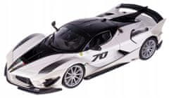 BBurago 1:18 Ferrari TOP FXX-K EVO No.70 bílá/černá