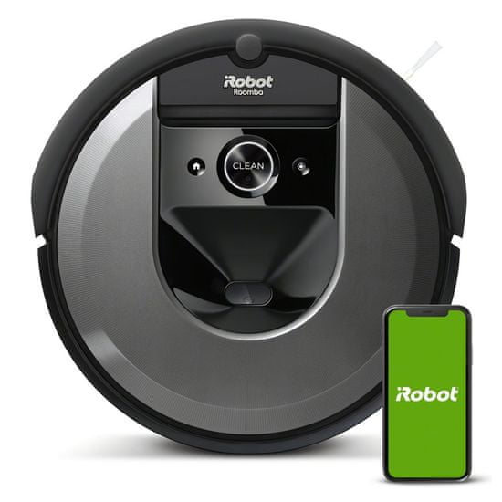 IROBOT robotický vysavač Roomba i7 (Černá) + prodloužená záruka 3 roky