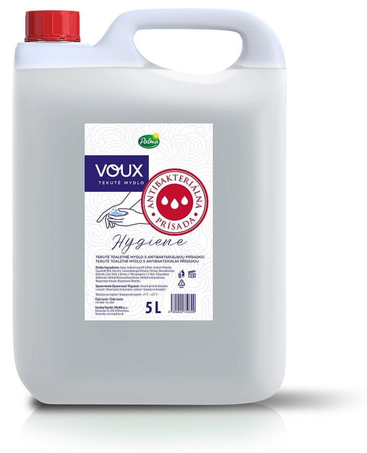 Levně VOUX Tekuté mýdlo HYGIENE s Antibakteriální přísadou 5L