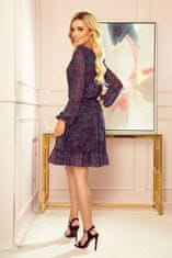Numoco Dámské mini šaty Bakari modro-růžová XS