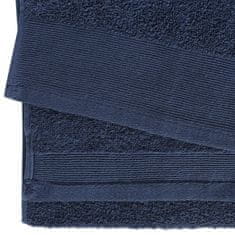 Greatstore Sada koupelových osušek 2 ks bavlna 450 g/m2 100 x 150 cm modrá