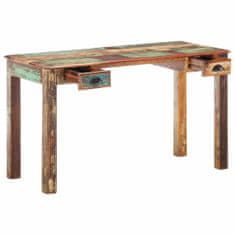 shumee Psací stůl 130 x 55 x 76 cm masivní recyklované dřevo