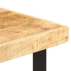 Greatstore Barový stůl 60 x 60 x 107 cm hrubé mangovníkové dřevo