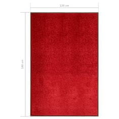 Greatstore Rohožka pratelná červená 120 x 180 cm