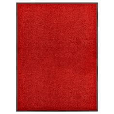 Greatstore Rohožka pratelná červená 90 x 120 cm