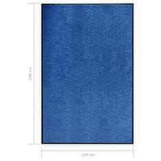 Vidaxl Rohožka pratelná modrá 120 x 180 cm