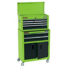 Draper Tools 429542 Combo Roller Cabinet and Tool Chest 61,6x33x99,8 cm Green
