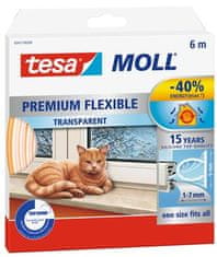 Tesa Gumové těsnění "tesamoll Premium Flexible 5417", transparentní, 9 mm x 6 m