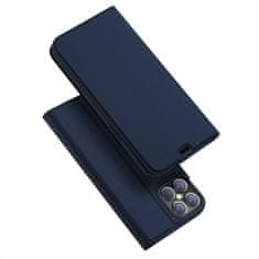 Dux Ducis Skin Pro knížkové kožené pouzdro na iPhone 12 Pro Max, modré