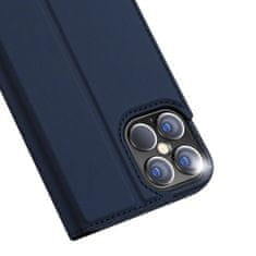 Dux Ducis Skin Pro knížkové kožené pouzdro na iPhone 12 Pro Max, modré