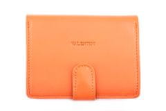 Emporio Valentini Dámská kožená peněženka z pravé kůže Valentini - oranžová