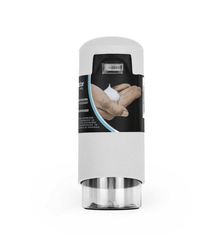 Levně Compactor Clever dávkovač mýdlové pěny, ABS + odolný PETG plast - bílý, 360 ml