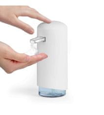 Clever dávkovač mýdlové pěny, ABS + odolný PETG plast - bílý, 360 ml