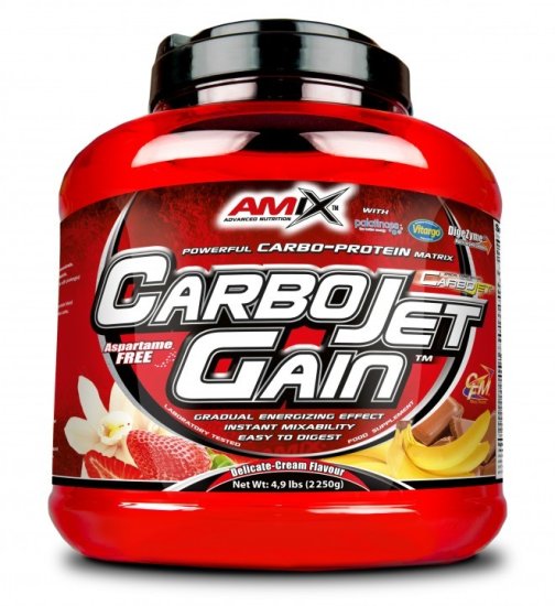 Amix Nutrition Amix CarboJet Gain, 2250 g Příchuť: Jahoda